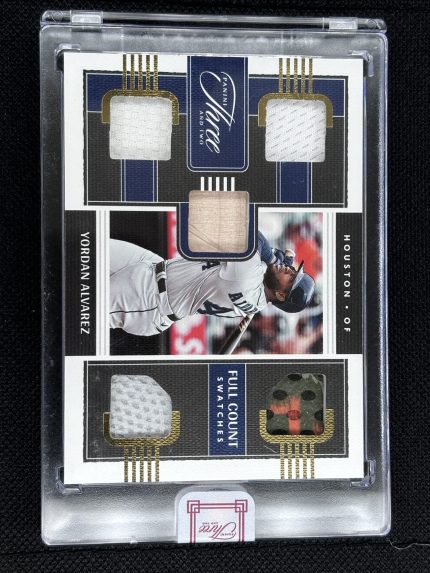 2022 Panini Three and Two Yordan Alvarez Full Count 5 Swatch Card 33/35
